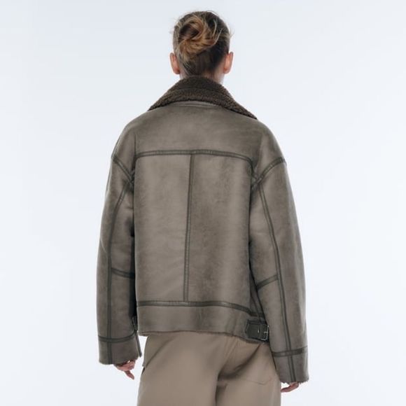 ZARA DOUBLE FACED JACKET - Picture 12 of 16